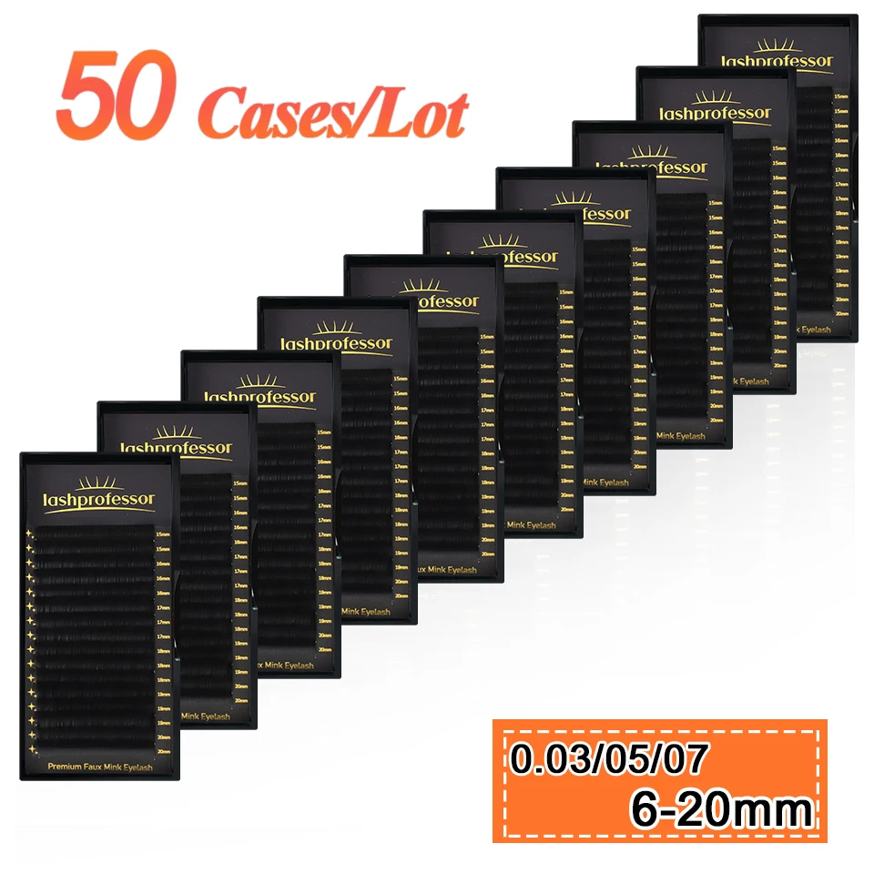 LASHPROFESSOR 50 коробок/лот Наращивание ресниц 5-20 мм, матовые черные ресницы Russian Volume, шелковые ресницы Cashmere, оптом
LASHPROFESSOR 50 коробок/лот Наращивание ресниц 5-20 мм, матовые черные ресницы Russian Volume, шелковые ресницы Cashmere, оптом