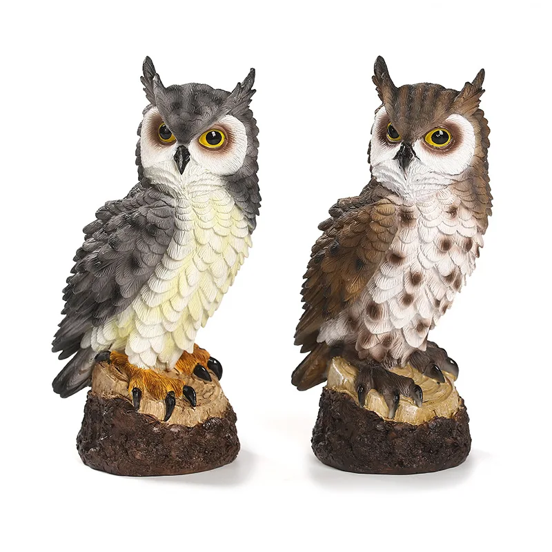2PCS Creative Resin Owl Statue Bird Garden Sculpture Art Figurine Decorations for Indoor/Outdoor Lawn Porch Desktop Ornaments
2PCS Creative Resin Owl Statue Bird Garden Sculpture Art Figurine Decorations for Indoor/Outdoor Lawn Porch Desktop Ornaments