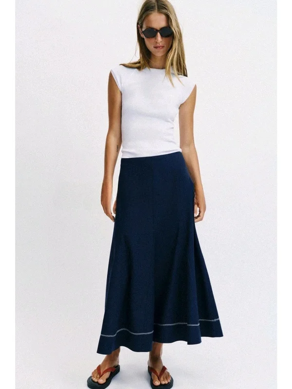 Sweet Style Zipper Casual Embroidered A-Line Skirt for Women Summer Fashion High Waist Polyester Fiber Standard Fit Skirt
Sweet Style Zipper Casual Embroidered A-Line Skirt for Women Summer Fashion High Waist Polyester Fiber Standard Fit Skirt