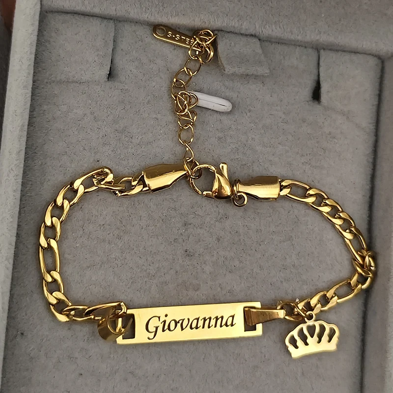 Custom Laser Engraved Name ID Date Bracelets For Girl Boy Baby Stainless Steel Personalized Not Allergic Jewelry Birthday Gifts
Custom Laser Engraved Name ID Date Bracelets For Girl Boy Baby Stainless Steel Personalized Not Allergic Jewelry Birthday Gifts