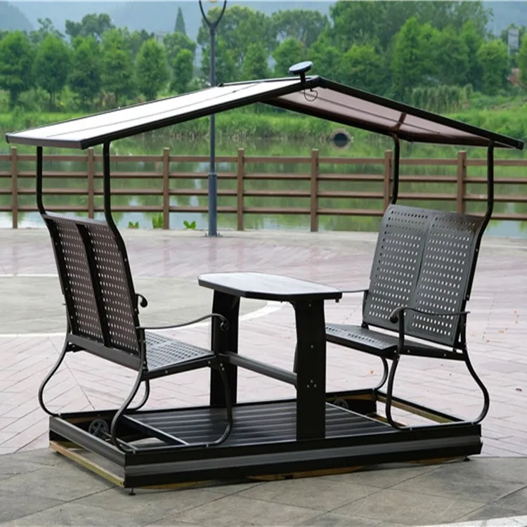 Outdoor power four-person swing rocking chair, courtyard balcony leisure wrought iron swing power chair
Outdoor power four-person swing rocking chair, courtyard balcony leisure wrought iron swing power chair