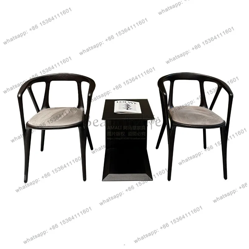Italian minimalist designer retro modern minimalist art creative smoked wood tea table coffee chair
Italian minimalist designer retro modern minimalist art creative smoked wood tea table coffee chair