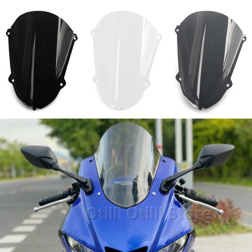 Motorcycle Windshield For Yamaha YZF R25 YZF R3 YZF R 3 R 25 Racing Windscreen Double Bubble Wind Deflector Fairing Accessories
Motorcycle Windshield For Yamaha YZF R25 YZF R3 YZF R 3 R 25 Racing Windscreen Double Bubble Wind Deflector Fairing Accessories