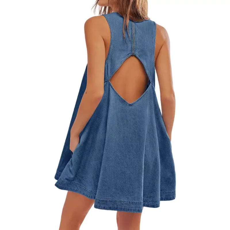 Denim Dress Women Spring Summer New Casual Sleeveless Halter Skirt Child Girl Woman Comfortable Casual Loose High Quality Dress
Denim Dress Women Spring Summer New Casual Sleeveless Halter Skirt Child Girl Woman Comfortable Casual Loose High Quality Dress