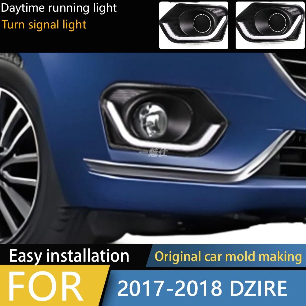 Car LED DRL 12V Daylights For Suzuki Dzire 2017 2018 2019 Yellow Turn Signal Daytime Running Headlamps Auto Driving Lamp
Car LED DRL 12V Daylights For Suzuki Dzire 2017 2018 2019 Yellow Turn Signal Daytime Running Headlamps Auto Driving Lamp