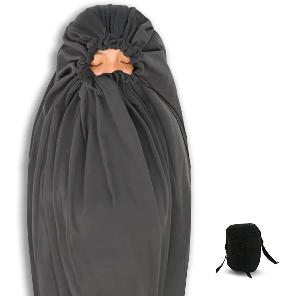 Temperature-Rated Lightweight Mummy Sleeping Bag Liner for Cold Weather Adventures and Outdoor Enthusiasts
Temperature-Rated Lightweight Mummy Sleeping Bag Liner for Cold Weather Adventures and Outdoor Enthusiasts