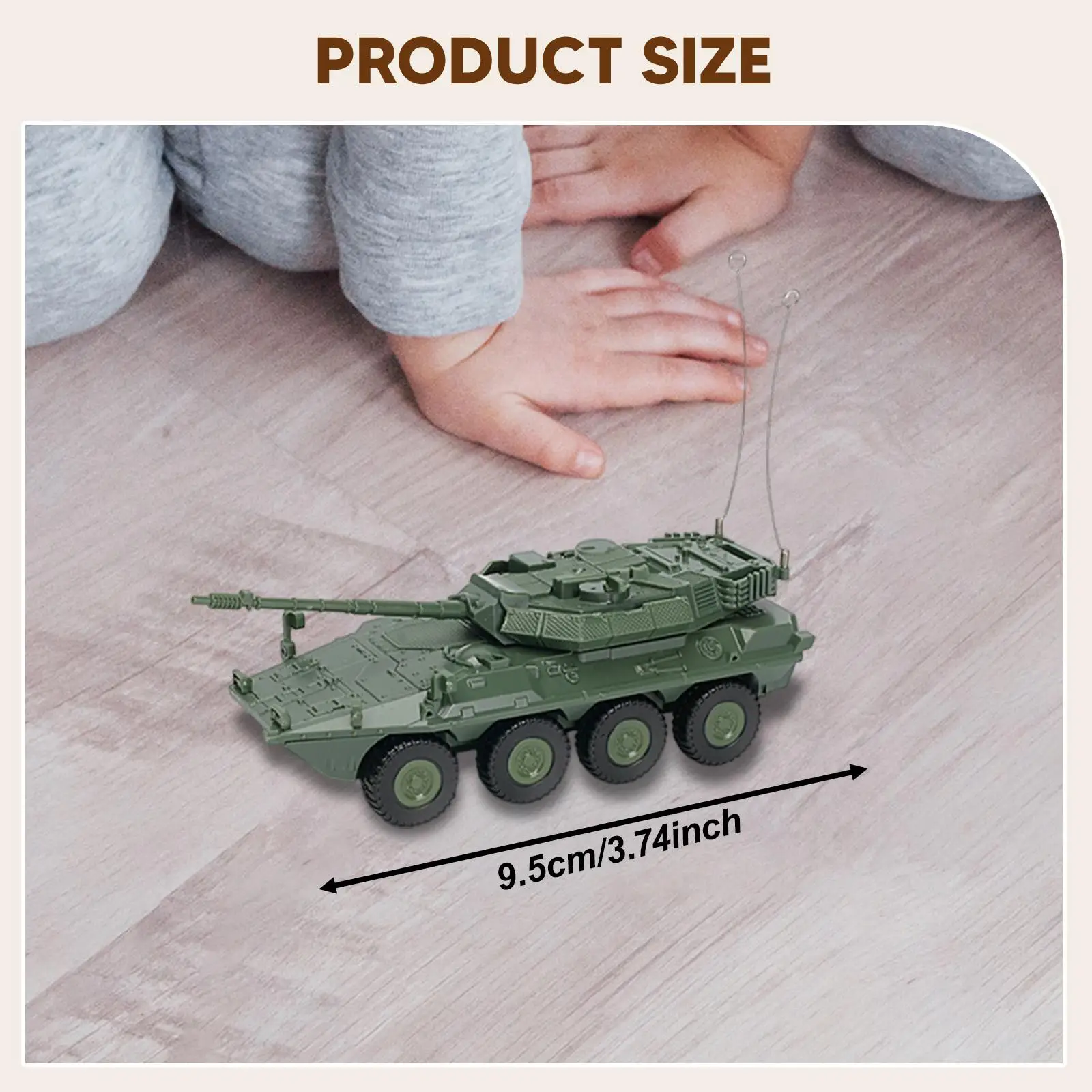 Tank Model Building Kit Birthday Gift Ornament Miniature Armored Vehicle, DIY Assembly, Sand Table Decor 1/72 Scale
Tank Model Building Kit Birthday Gift Ornament Miniature Armored Vehicle, DIY Assembly, Sand Table Decor 1/72 Scale