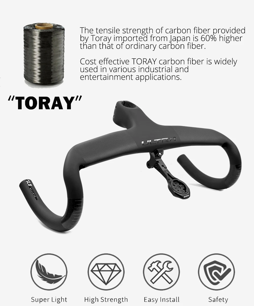 ULLICYC For SL7 SL8 Carbon Manillar Integratedo Cockpit Road Handlebar Internal Cable Road Carbon Integrated T1000 Carbon Di2
ULLICYC For SL7 SL8 Carbon Manillar Integratedo Cockpit Road Handlebar Internal Cable Road Carbon Integrated T1000 Carbon Di2