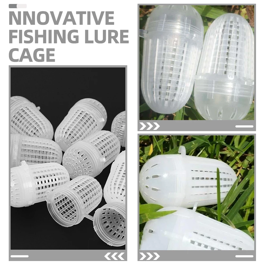 50pcs Bait Ball Lure Cage White Hollow Design Fishing Gear Fish Traps Feeder Carp Eel Shrimp Net Outdoor Tackle Lobster Basket
50pcs Bait Ball Lure Cage White Hollow Design Fishing Gear Fish Traps Feeder Carp Eel Shrimp Net Outdoor Tackle Lobster Basket