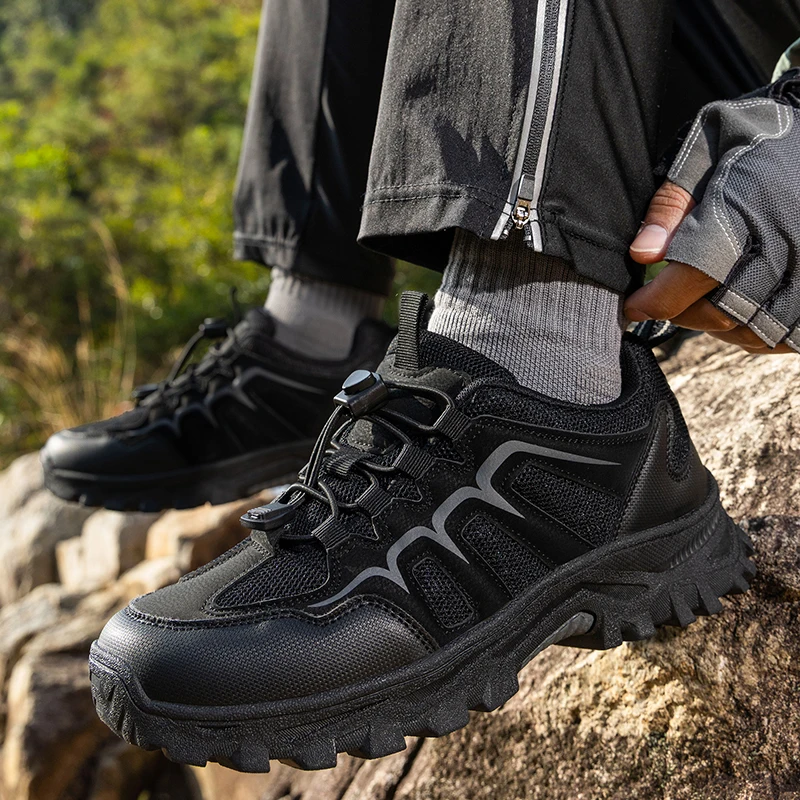 Men's Black Outdoor Casual Athletic Sneakers | Breathable Non-Slip Wear-Resistant Lightweight Hiking Trekking Shoes for Couples
Men's Black Outdoor Casual Athletic Sneakers | Breathable Non-Slip Wear-Resistant Lightweight Hiking Trekking Shoes for Couples