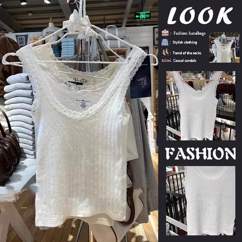 Slim Fit Short Lace Floral Print Sleeveless Vest Women's Fashion Versatile Style True Silk Top for Young Women 18-24 Years Old
Slim Fit Short Lace Floral Print Sleeveless Vest Women's Fashion Versatile Style True Silk Top for Young Women 18-24 Years Old