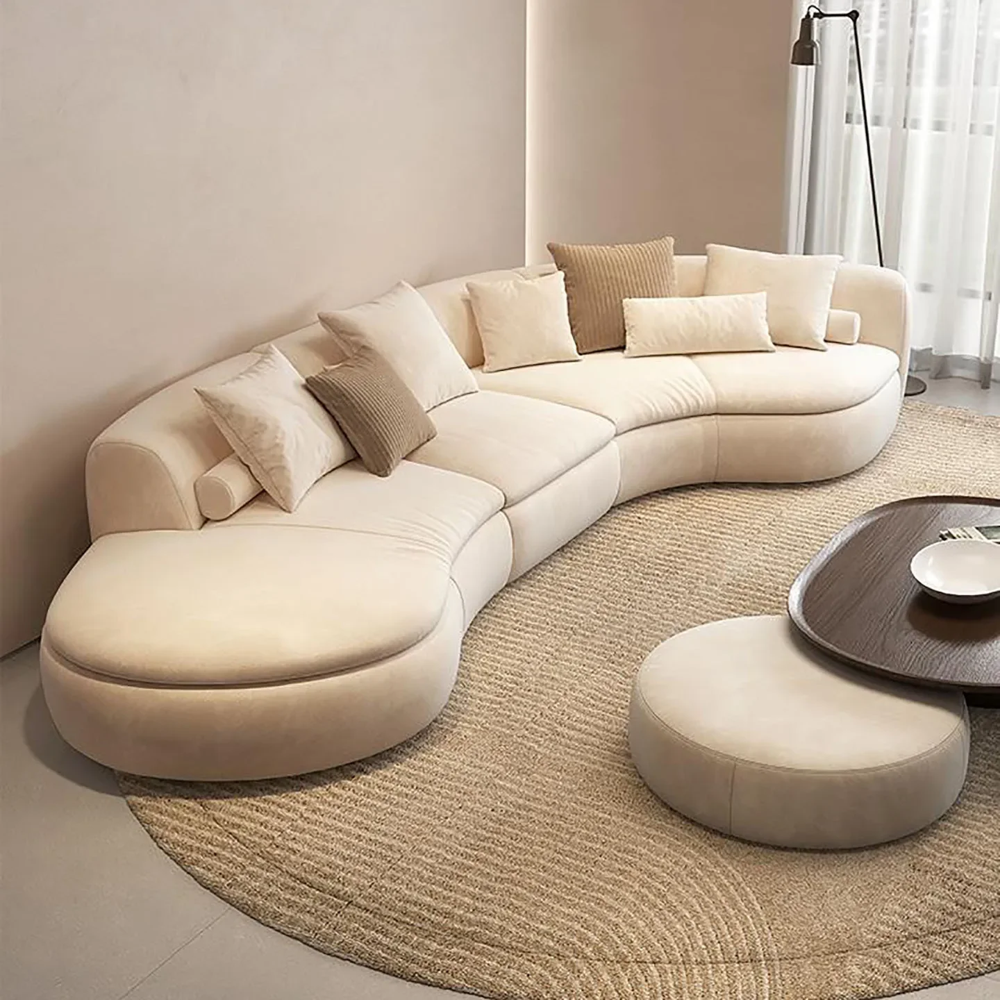 b25 curved sofa living room light luxury modern hotel beauty salon lobby lounge sofa
b25 curved sofa living room light luxury modern hotel beauty salon lobby lounge sofa