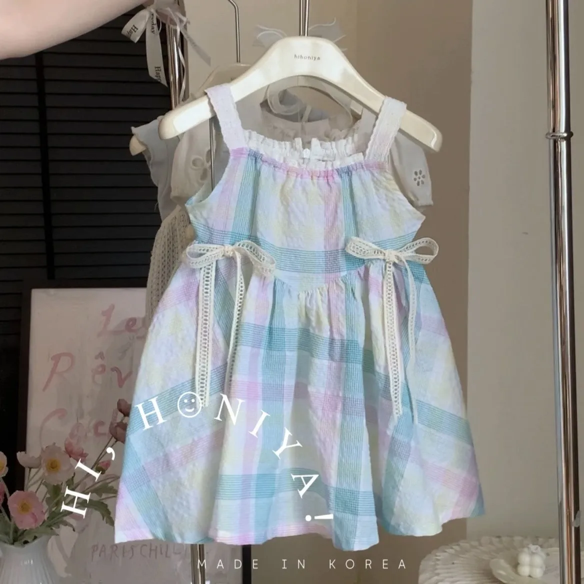 Girls' Dress Summer Children's Sweet Bow Princess Dress Little Girls' Sleeveless Strap Cotton Skirt
Girls' Dress Summer Children's Sweet Bow Princess Dress Little Girls' Sleeveless Strap Cotton Skirt