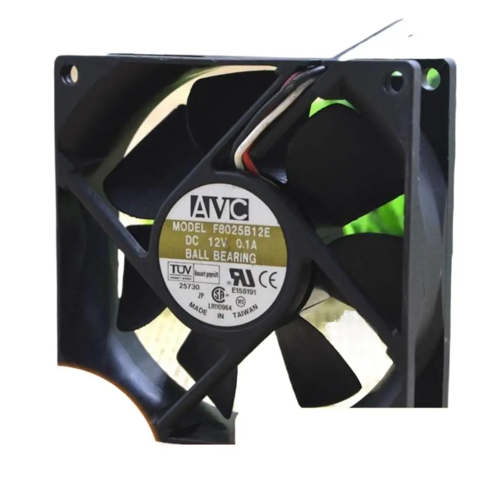 Для AVC F8025B12E 8025 12 В 0,1 А 3-проводной вентилятор с двумя шарикоподшипниками, эффективные охлаждающие источники питания и рабочие станции
Для AVC F8025B12E 8025 12 В 0,1 А 3-проводной вентилятор с двумя шарикоподшипниками, эффективные охлаждающие источники питания и рабочие станции