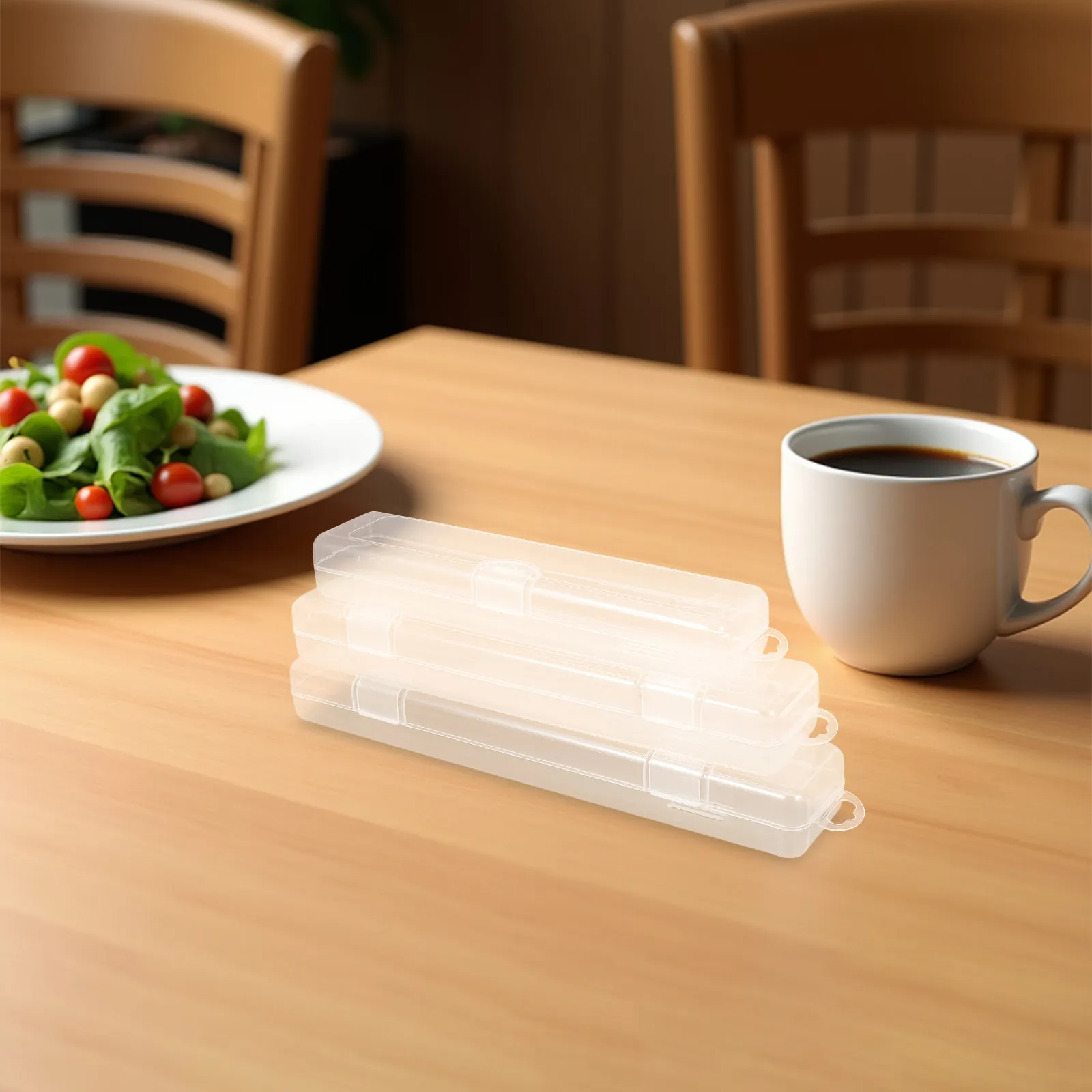 3Pcs Transparent Tableware Storage Box Portable Utensil Case for Travel Camping Picnic Clear Plastic Cutlery Organizer
3Pcs Transparent Tableware Storage Box Portable Utensil Case for Travel Camping Picnic Clear Plastic Cutlery Organizer