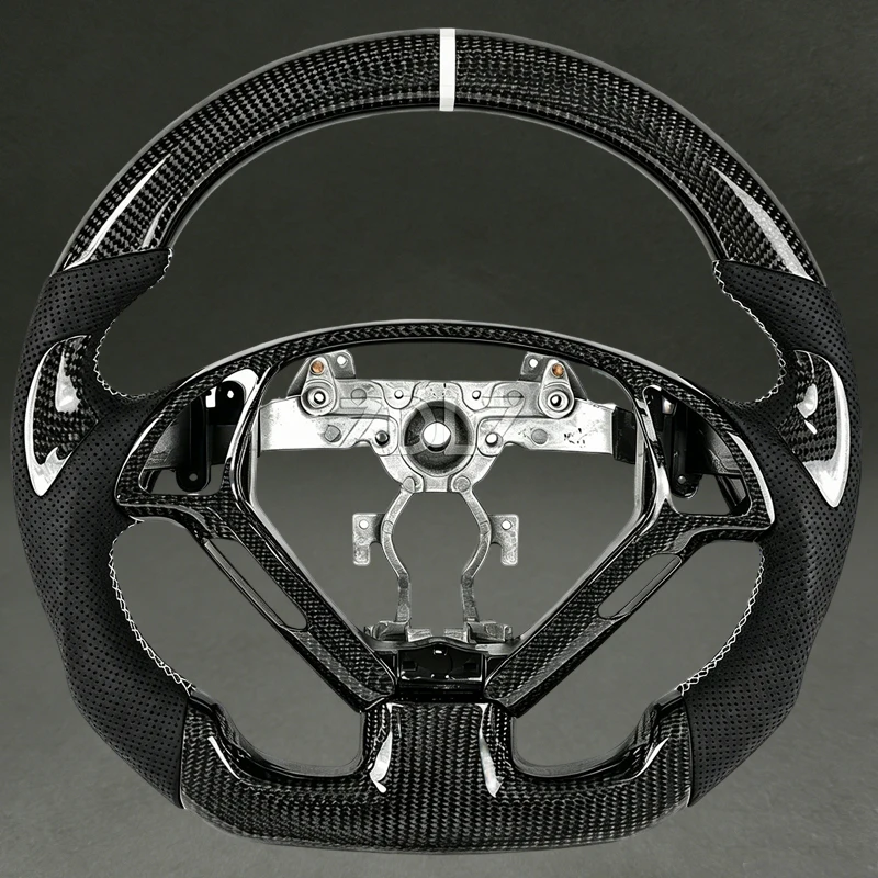 Black Carbon Fiber Steering Wheel for Infiniti G37 Sport with Perforated Leather Fit for G37x Steering Wheel Flat Bottom Quality
Black Carbon Fiber Steering Wheel for Infiniti G37 Sport with Perforated Leather Fit for G37x Steering Wheel Flat Bottom Quality