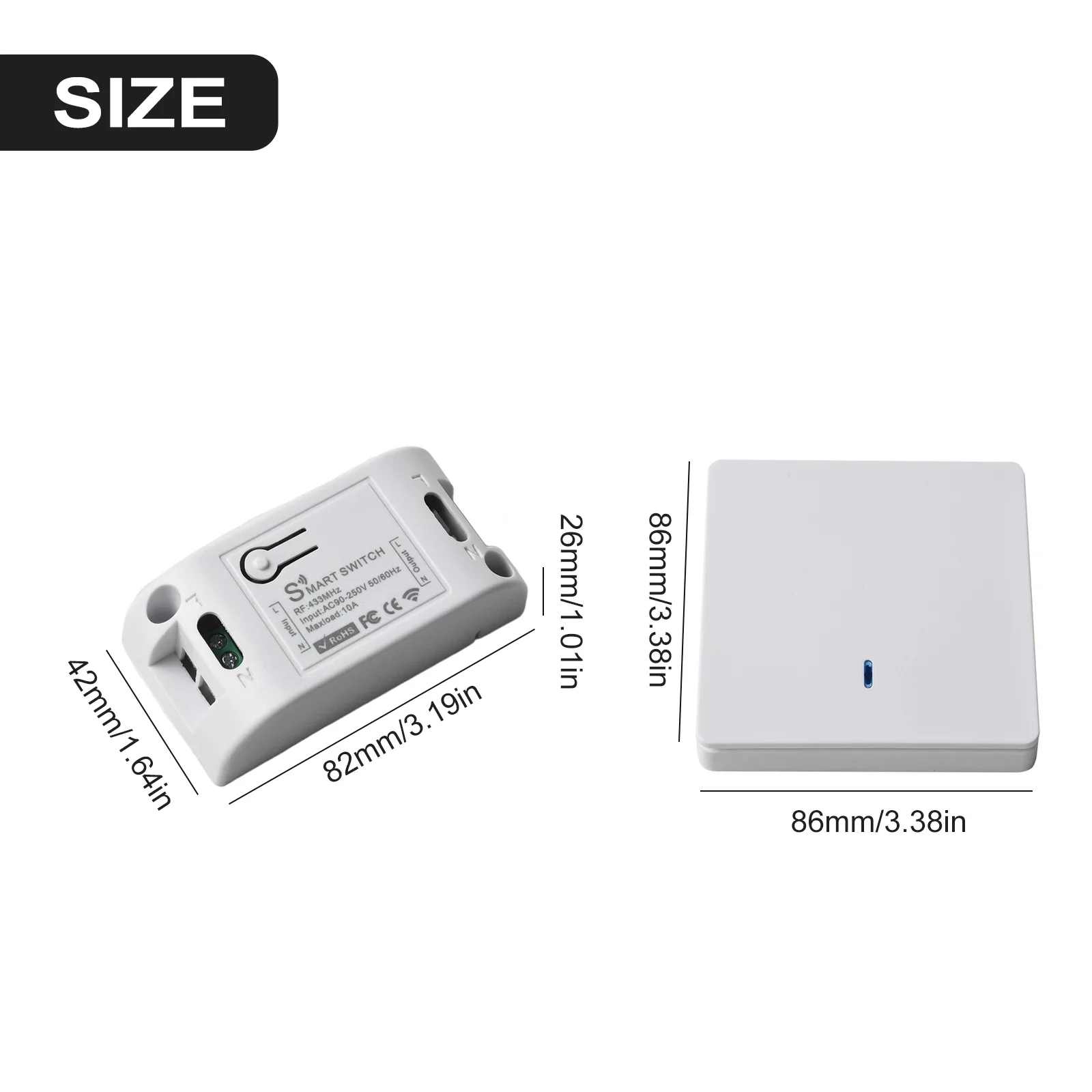 Button Customizable Placement On Off Switch Home Remote Control Load Power Push Button Remote Control Distance
Button Customizable Placement On Off Switch Home Remote Control Load Power Push Button Remote Control Distance