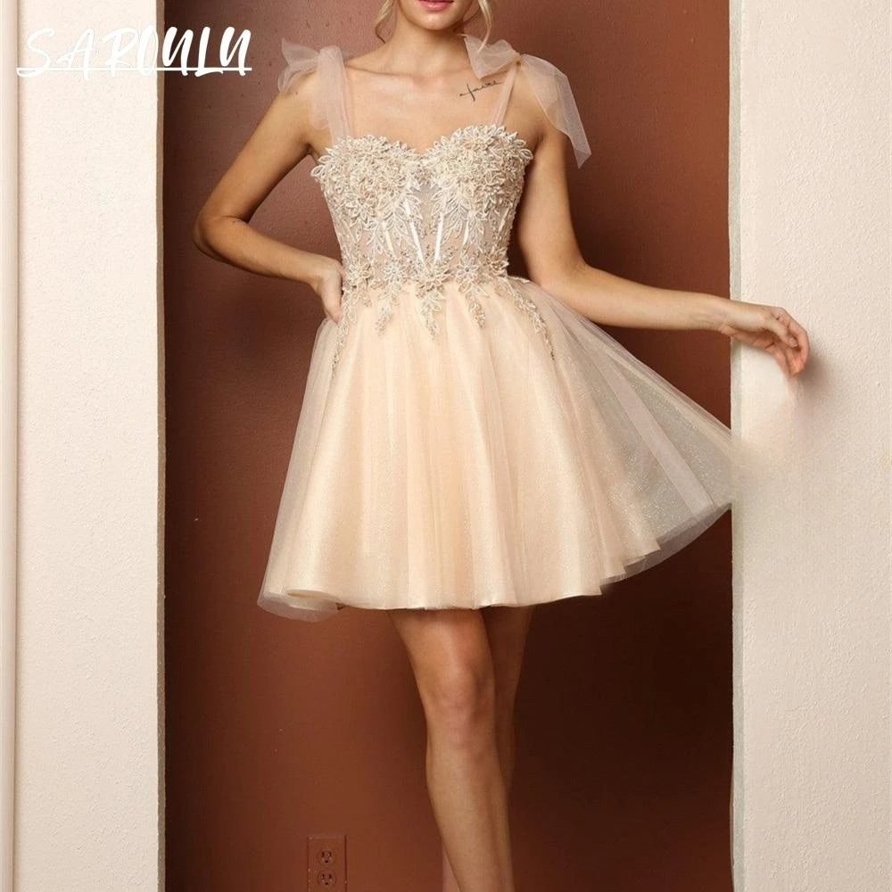 Glitter Spaghetti Strap Cocktail Homecoming Dress Club Dance Party Wedding Guest Dresses Girl's Night Out Short Tulle Prom Dress
Glitter Spaghetti Strap Cocktail Homecoming Dress Club Dance Party Wedding Guest Dresses Girl's Night Out Short Tulle Prom Dress