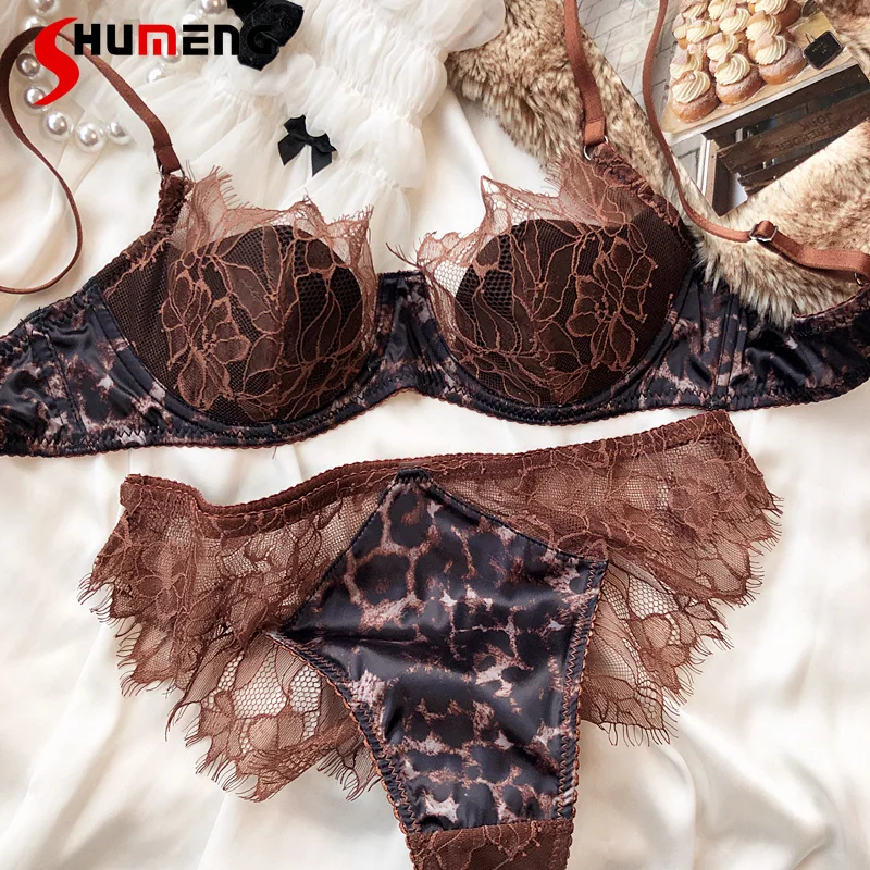 Атласный комплект нижнего белья Pure Desire, женское нижнее белье во французском стиле, сексуальное кружевное нижнее белье с леопардовым принтом, женские мягкие короткие костюмы на косточках с эффектом пуш-ап
Атласный комплект нижнего белья Pure Desire, женское нижнее белье во французском стиле, сексуальное кружевное нижнее белье с леопардовым принтом, женские мягкие короткие костюмы на косточках с эффектом пуш-ап