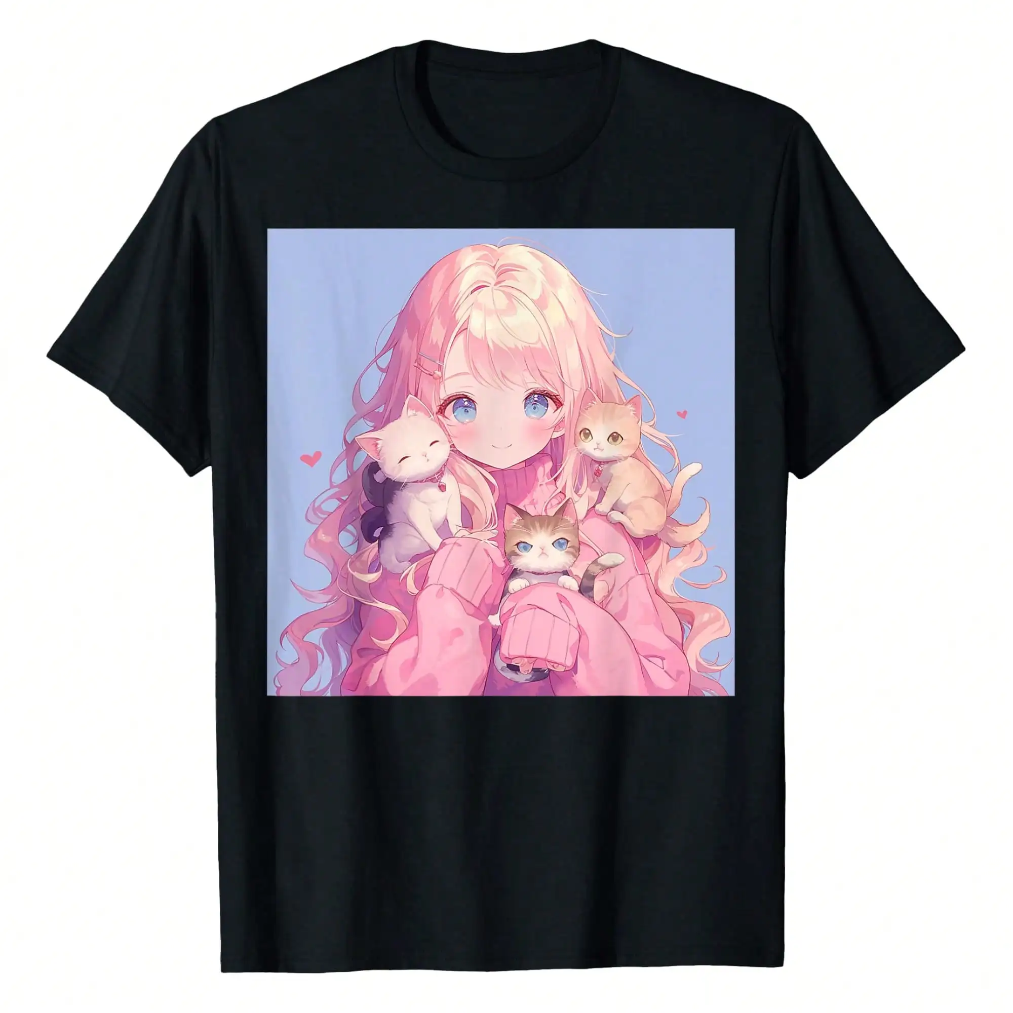 Anime And Cats Lover For Teen Manga Kawaii Otaku T-Shirt,220g Pure Cotton Single-Sided Printed Round Neck Short Sleeved Shirt.
Anime And Cats Lover For Teen Manga Kawaii Otaku T-Shirt,220g Pure Cotton Single-Sided Printed Round Neck Short Sleeved Shirt.