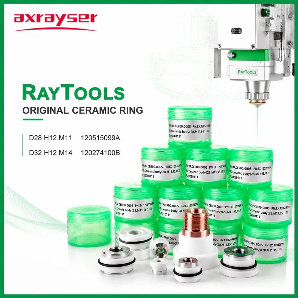 Original Raytools Laser Ceramic Body Nozzle Holder D28 M11 D32 M14 D19.5 M8 for Raytools BT240 BM111 Cutting Head Consumable
Original Raytools Laser Ceramic Body Nozzle Holder D28 M11 D32 M14 D19.5 M8 for Raytools BT240 BM111 Cutting Head Consumable