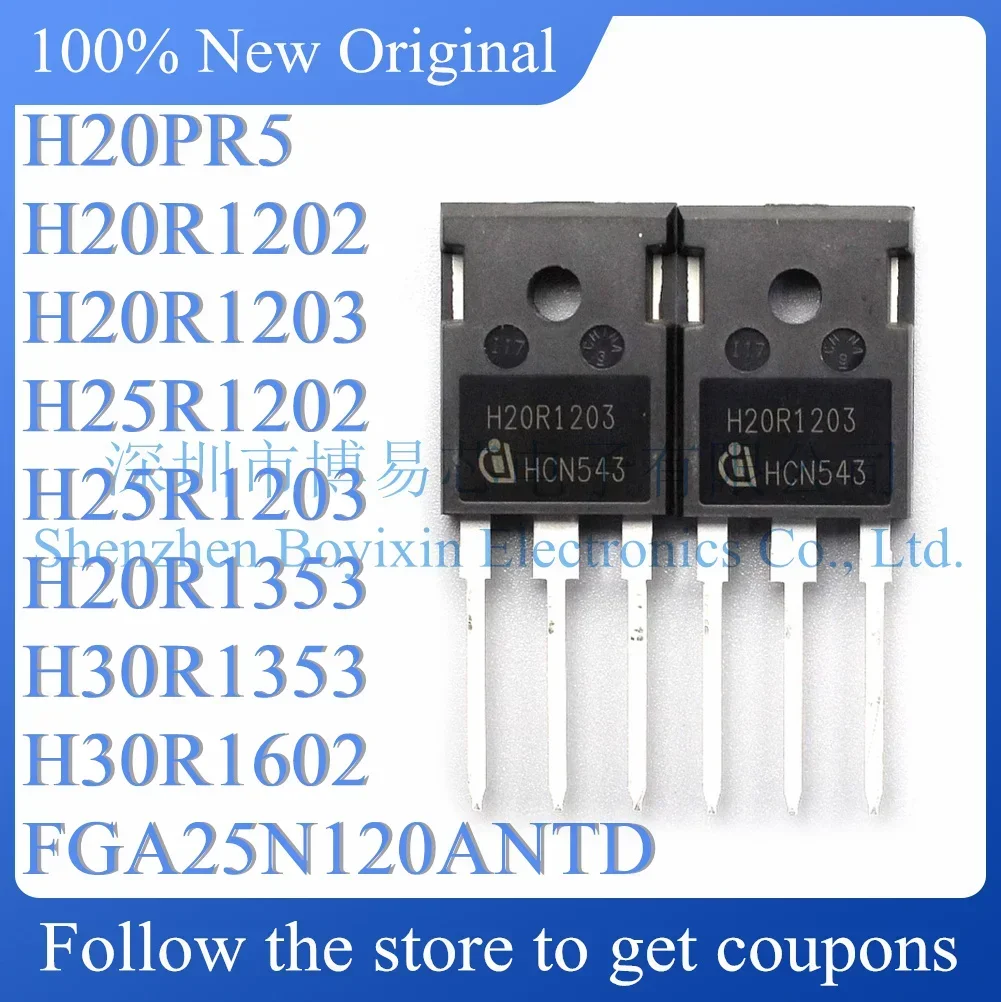 NEW H20PR5 H20R1202 H20R1203 H25R1202 H25R1203 H20R1353 H30R1353 H30R1602 FGA25N120ANTD Original genuine
NEW H20PR5 H20R1202 H20R1203 H25R1202 H25R1203 H20R1353 H30R1353 H30R1602 FGA25N120ANTD Original genuine