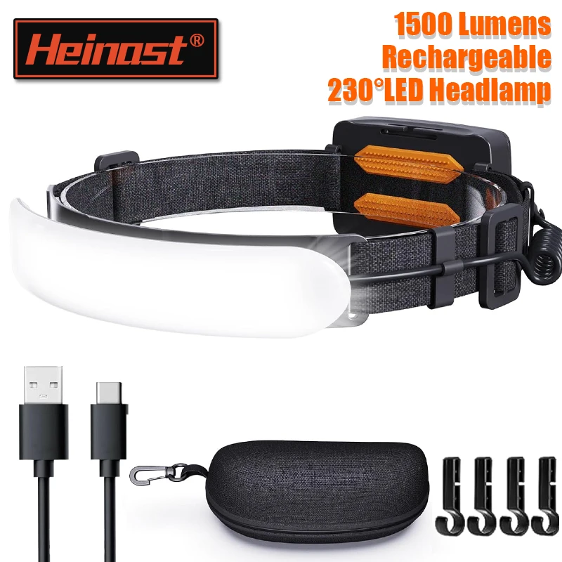 230° Portable COB LED Headlamp Built-in 5000mah/7500mah Battery Flashlight Rechargeable Outdoor Agricultural Fishery Head Lamp
230° Portable COB LED Headlamp Built-in 5000mah/7500mah Battery Flashlight Rechargeable Outdoor Agricultural Fishery Head Lamp
