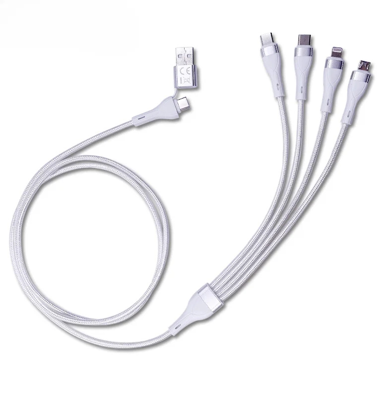 Best Selling 1.2M 4-in-1 Nylon 3A USB Type-C Charging Cable Fast 3-in-1 with PVC Jacket Tinned Copper Conductor iOS Earphones
Best Selling 1.2M 4-in-1 Nylon 3A USB Type-C Charging Cable Fast 3-in-1 with PVC Jacket Tinned Copper Conductor iOS Earphones