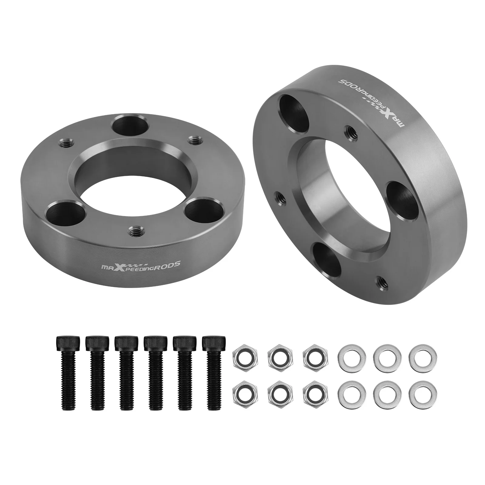 Передние проставки для лифт-комплекта на 2 дюйма для Ford F150 2WD 4WD 2004-2024, алюминиевые
Передние проставки для лифт-комплекта на 2 дюйма для Ford F150 2WD 4WD 2004-2024, алюминиевые