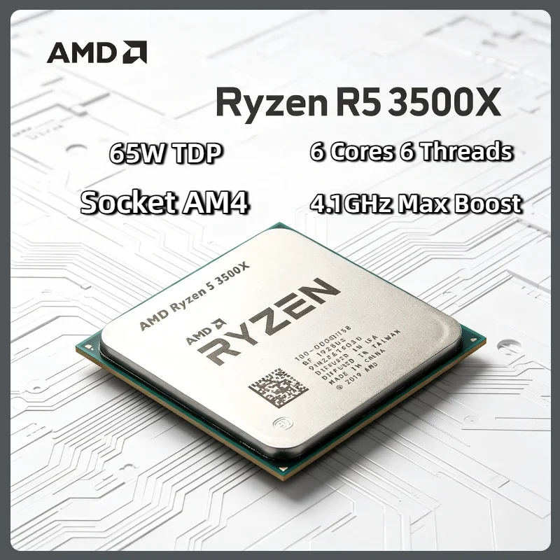 AMD Ryzen 5 3500X R5 3500X 4.1GHz Six Core Six Thread CPU Processor 7NM 65W L3 32M Socket AM4 Tray
AMD Ryzen 5 3500X R5 3500X 4.1GHz Six Core Six Thread CPU Processor 7NM 65W L3 32M Socket AM4 Tray
