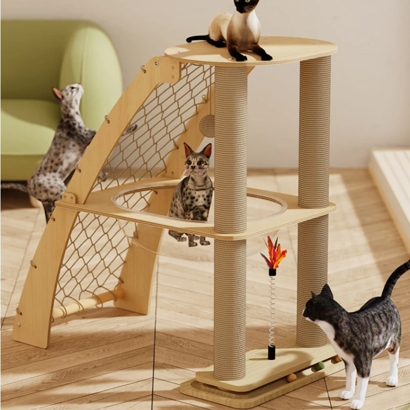 Space Capsule Cat Climbing Frame Sisal Scratching Board with Hammock Wear-Resistant No-Shedding Pet Climbing Net for Indoor
Space Capsule Cat Climbing Frame Sisal Scratching Board with Hammock Wear-Resistant No-Shedding Pet Climbing Net for Indoor
