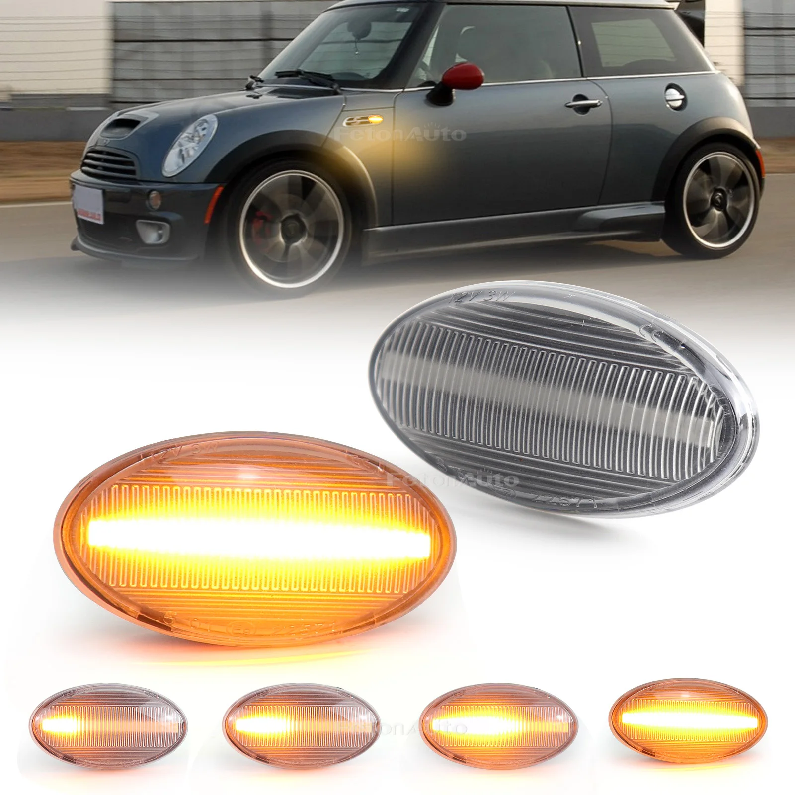 LED Side Marker Lamp Turn Signal Light Flowing Water Repeater Indicator Dynamic Blinker For BMW Mini Cooper R50 R53 R52
LED Side Marker Lamp Turn Signal Light Flowing Water Repeater Indicator Dynamic Blinker For BMW Mini Cooper R50 R53 R52