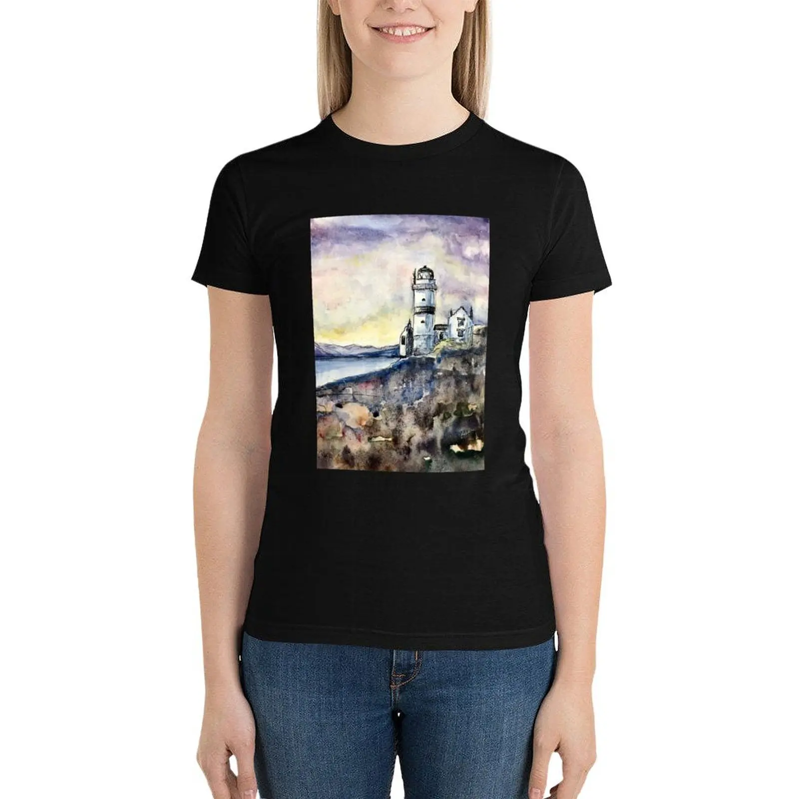 Cloch Lighthouse, Scotland T-Shirt tees Aesthetic clothing korean fashion hippie clothes western t shirts for Women
Cloch Lighthouse, Scotland T-Shirt tees Aesthetic clothing korean fashion hippie clothes western t shirts for Women