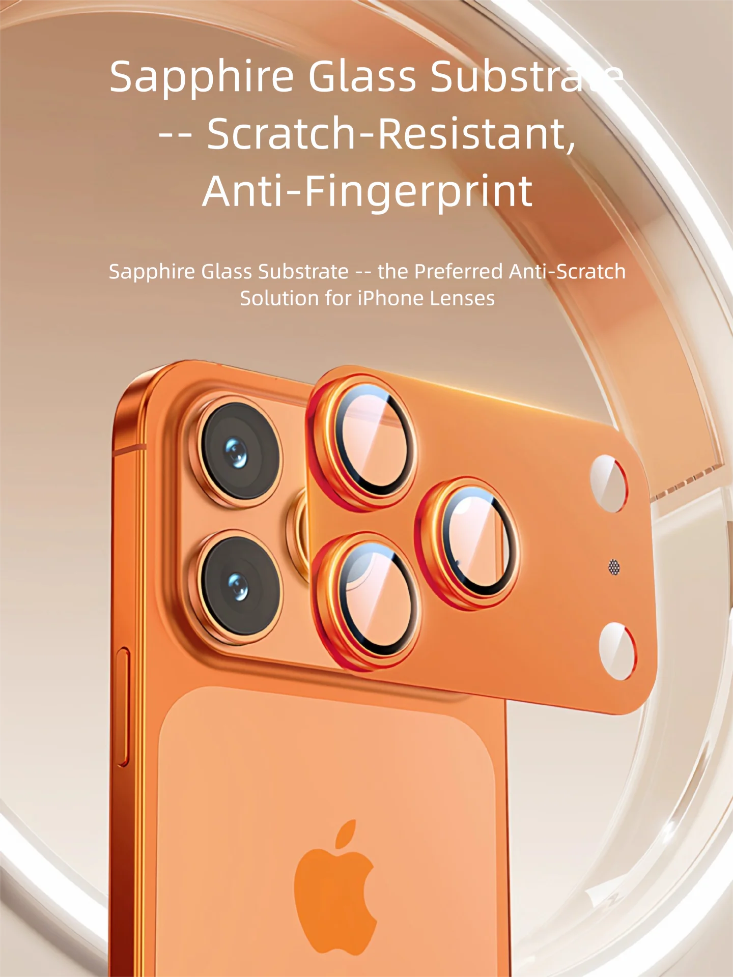 Rear Camera Lens Protector for iPhone 17 Pro/17ProMax Anti-Scratch & Anti-Fingerprint Full Cover Easy Install Precise Fit 1 Pack
Rear Camera Lens Protector for iPhone 17 Pro/17ProMax Anti-Scratch & Anti-Fingerprint Full Cover Easy Install Precise Fit 1 Pack
