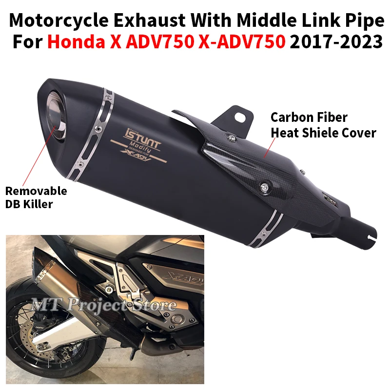 Slip On For Honda X-ADV 750 X ADV750 ADV 2017 - 2023 Motorcycle Exhaust System Escape Mid Link Pipe With Muffler Moto DB Killer
Slip On For Honda X-ADV 750 X ADV750 ADV 2017 - 2023 Motorcycle Exhaust System Escape Mid Link Pipe With Muffler Moto DB Killer