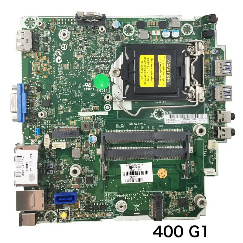 For HP ProDesk 400 G1 Desktop Motherboard 796247-002 796247-601 796147-003 Mainboard 100%Tested OK Fully Work Free Shipping
For HP ProDesk 400 G1 Desktop Motherboard 796247-002 796247-601 796147-003 Mainboard 100%Tested OK Fully Work Free Shipping