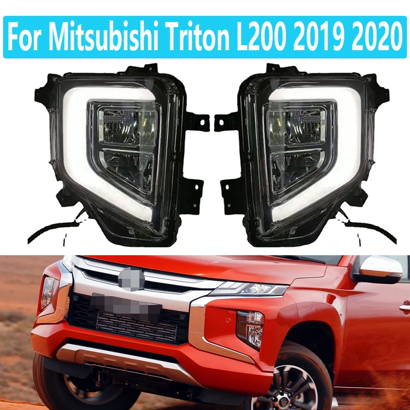 1 пара светодиодных дневных ходовых огней DRL для Mitsubishi Triton L200 2019 2020, крышка противотуманной фары с желтыми указателями поворота
1 пара светодиодных дневных ходовых огней DRL для Mitsubishi Triton L200 2019 2020, крышка противотуманной фары с желтыми указателями поворота