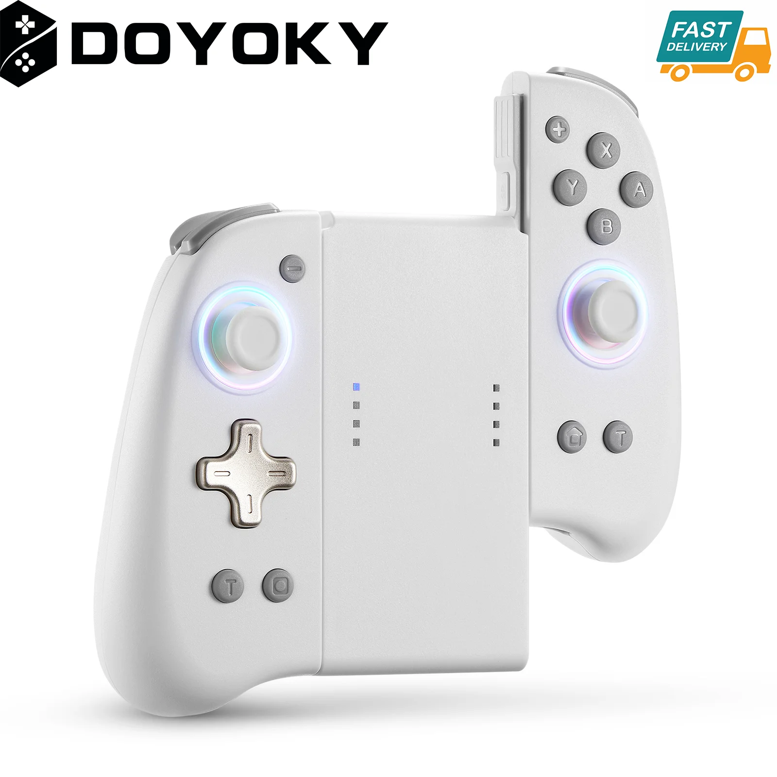 DOYOKY Classic RGB Joycon Slim Edition-White romote Gamepad for Nintendo Switch/OLED with Motion Control & Ergonomics Dual Turb
DOYOKY Classic RGB Joycon Slim Edition-White romote Gamepad for Nintendo Switch/OLED with Motion Control & Ergonomics Dual Turb