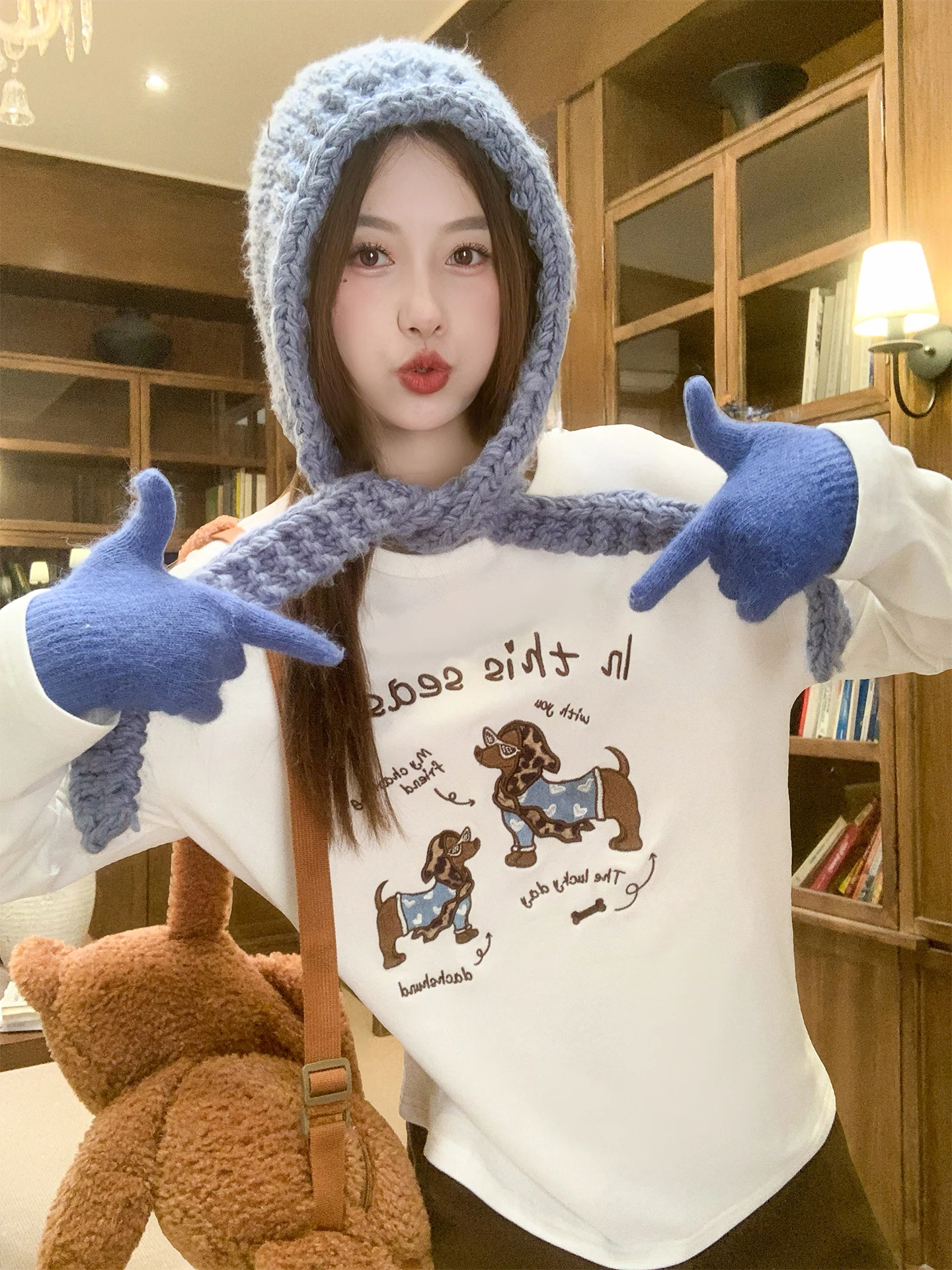 Korean Sle Women's Long Sve round Ne Fce Lined Base irt Loose Fit Winter T-irt Casual Inner Wear Top
Korean Sle Women's Long Sve round Ne Fce Lined Base irt Loose Fit Winter T-irt Casual Inner Wear Top