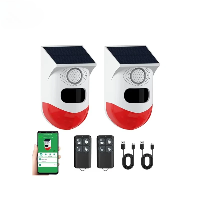 Наружный солнечный стробоскоп 120 дБ, 8 голосовых функций, беспроводная система сигнализации с датчиком движения
Наружный солнечный стробоскоп 120 дБ, 8 голосовых функций, беспроводная система сигнализации с датчиком движения