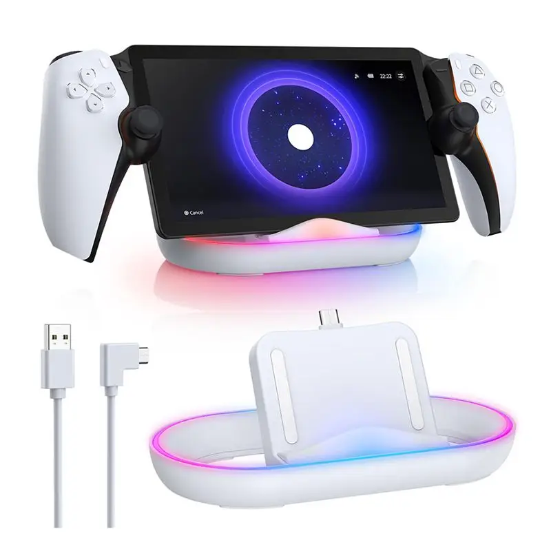 ГОРЯЧАЯ НОВИНКА! Зарядная док-станция A72T для Playstation Portal, подставка для PS5 Portal с RGB-подсветкой и USB-C кабелем для зарядки.
ГОРЯЧАЯ НОВИНКА! Зарядная док-станция A72T для Playstation Portal, подставка для PS5 Portal с RGB-подсветкой и USB-C кабелем для зарядки.