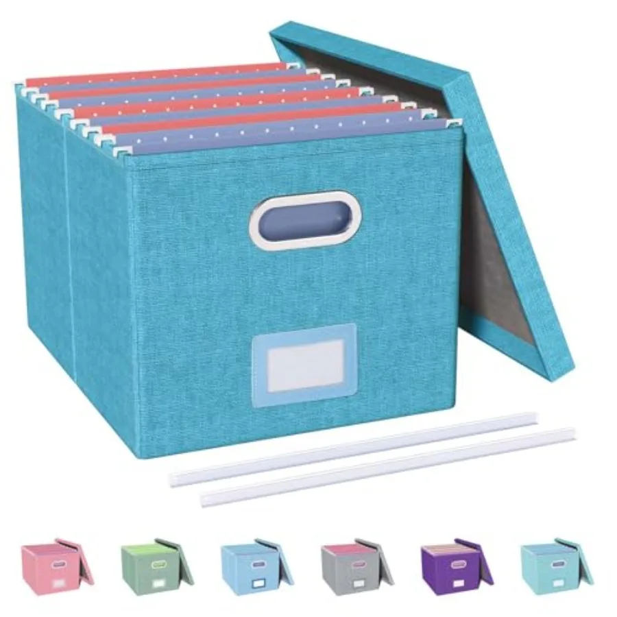File Organizer with Lid, File Box, File Cabinet for Letter File Folder Storage, Hanging File Organizer for Office/Decor/Home, D
File Organizer with Lid, File Box, File Cabinet for Letter File Folder Storage, Hanging File Organizer for Office/Decor/Home, D