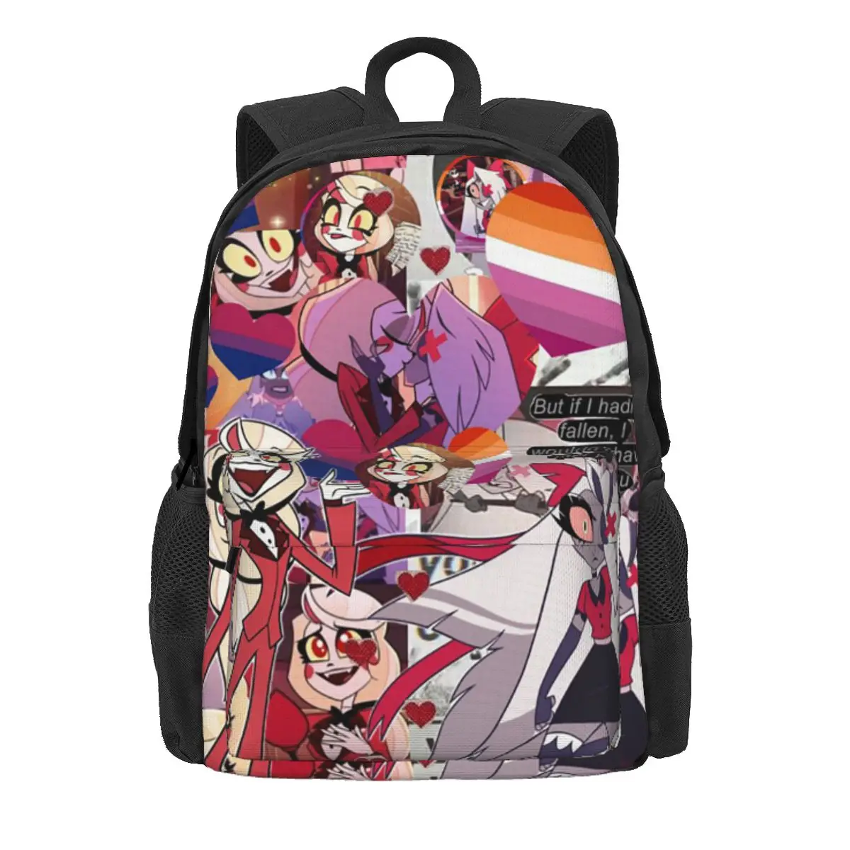 Charlie And Vaggie Valentines Hazbin Hotels Backpack Daypack Large Capacity BookBag School Bag Shoulder Bags for Men Women
Charlie And Vaggie Valentines Hazbin Hotels Backpack Daypack Large Capacity BookBag School Bag Shoulder Bags for Men Women