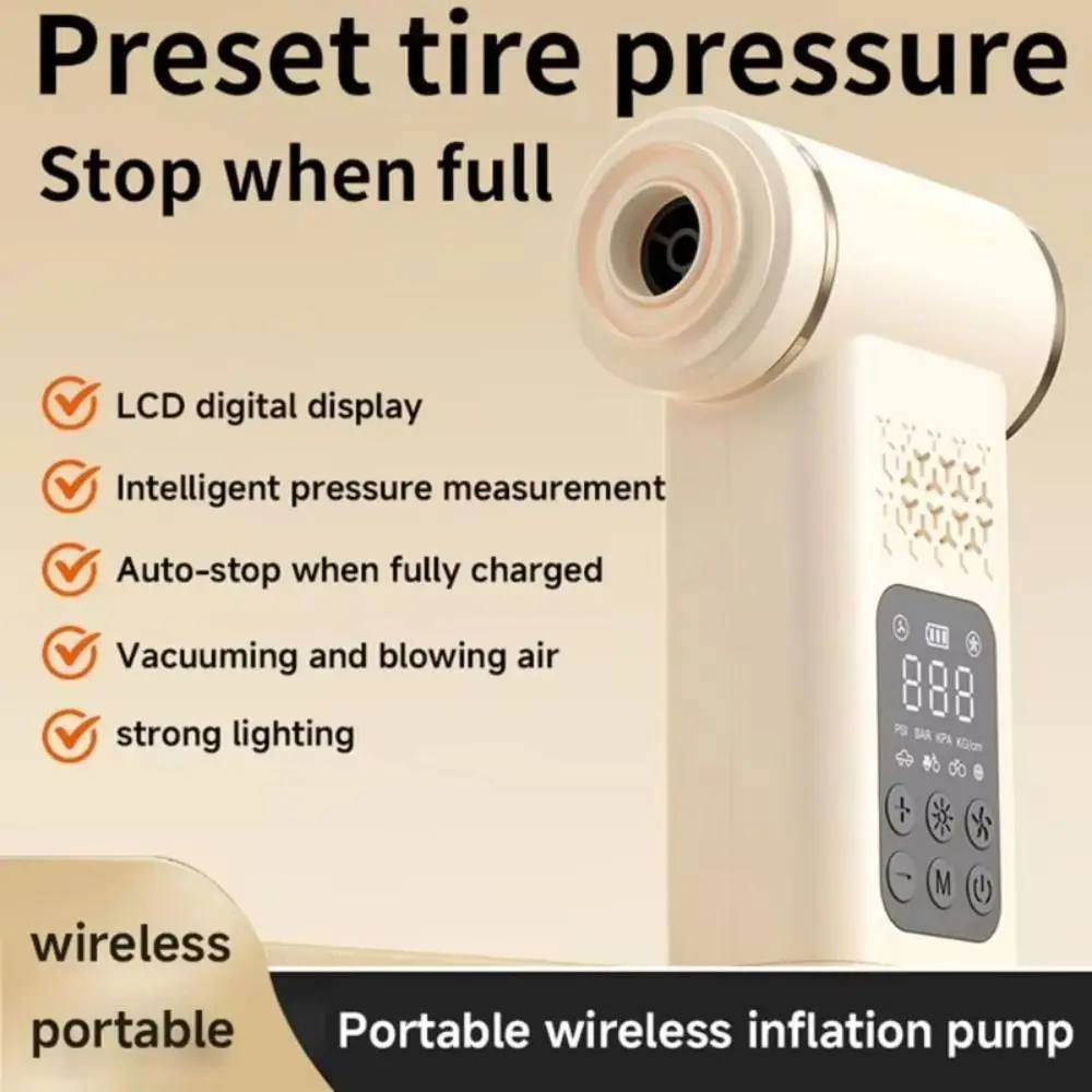 ABS Material Wireless Vacuum Cleaner Cordless Design Oil-Free Cylinder Portable Air Compressor Smart Control 150psi Pressure
ABS Material Wireless Vacuum Cleaner Cordless Design Oil-Free Cylinder Portable Air Compressor Smart Control 150psi Pressure