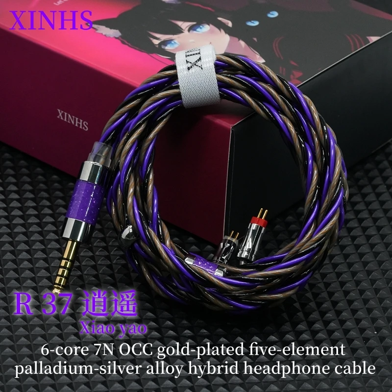 XINHS R37 Xiao Yao 6Core 7N OCC Gold Plated Five Elements Palladium Silver Alloy Mixed Earphone Cable HiFi Balanced
XINHS R37 Xiao Yao 6Core 7N OCC Gold Plated Five Elements Palladium Silver Alloy Mixed Earphone Cable HiFi Balanced