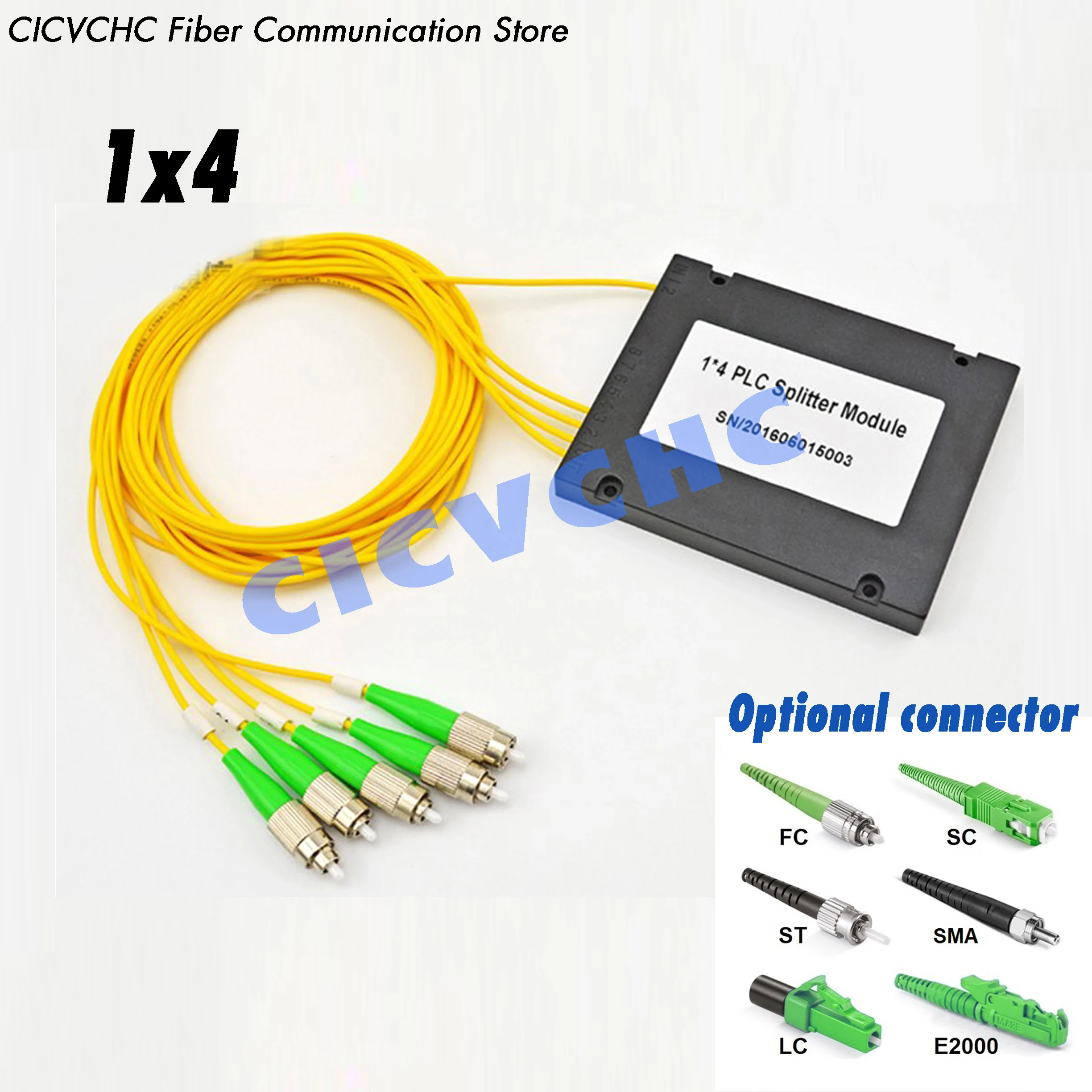 2pcs 1x4 PLC Optical Splitter, GEPON ABS Module, Singe Mode Fiber, SMA905, SC, LC, FC, ST, E2000 Connector, 1m length, 2mm tube
2pcs 1x4 PLC Optical Splitter, GEPON ABS Module, Singe Mode Fiber, SMA905, SC, LC, FC, ST, E2000 Connector, 1m length, 2mm tube