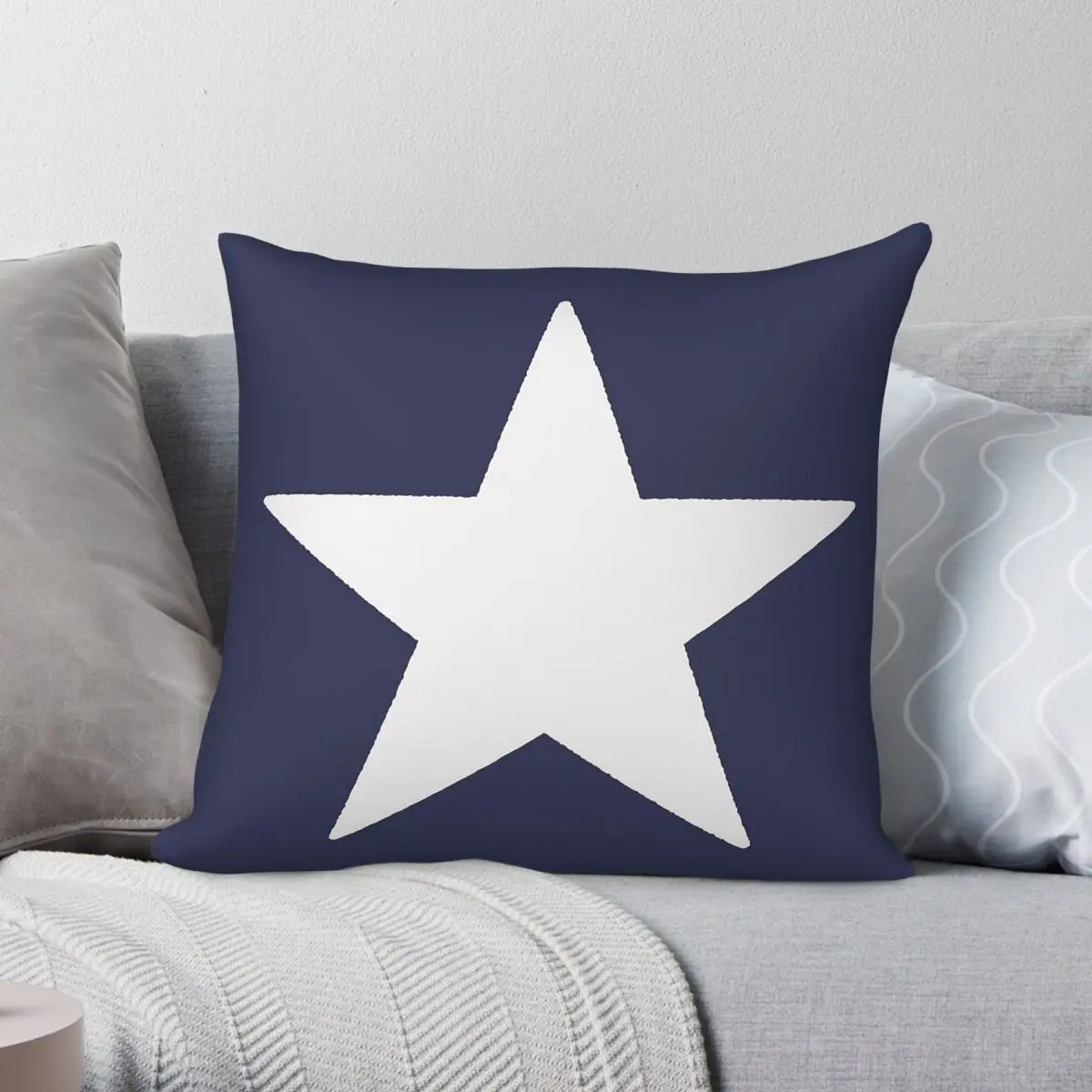White Star Pentagram Square Pillowcase Polyester Linen Velvet Pattern Zip Decorative Room Cushion Cover
White Star Pentagram Square Pillowcase Polyester Linen Velvet Pattern Zip Decorative Room Cushion Cover