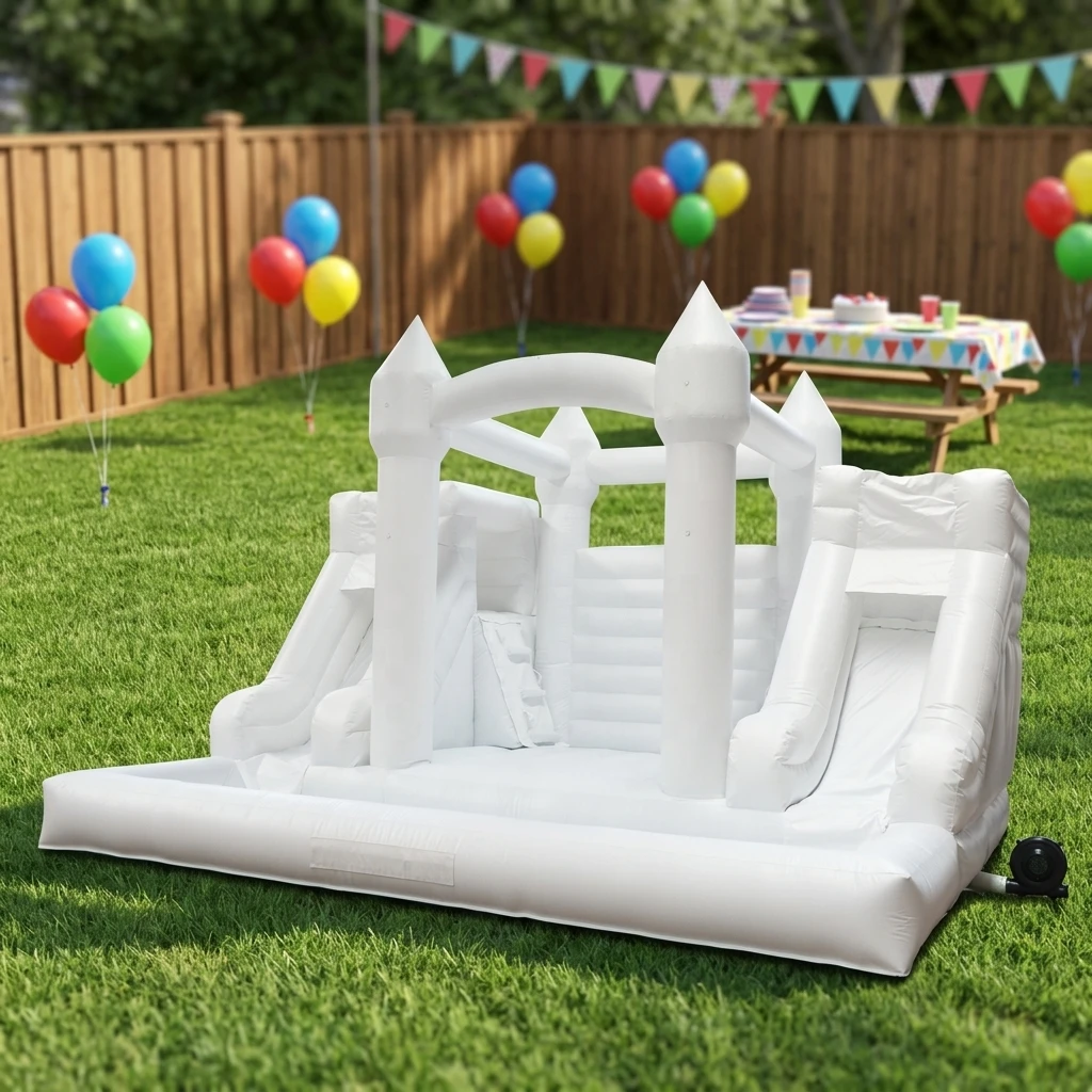 Double Slides Jumping Bounce Slide Customized Color PVC Tarpaulin Indoor/Outdoor Inflatable Wedding Bouncy House Ball Pit Pool
Double Slides Jumping Bounce Slide Customized Color PVC Tarpaulin Indoor/Outdoor Inflatable Wedding Bouncy House Ball Pit Pool
