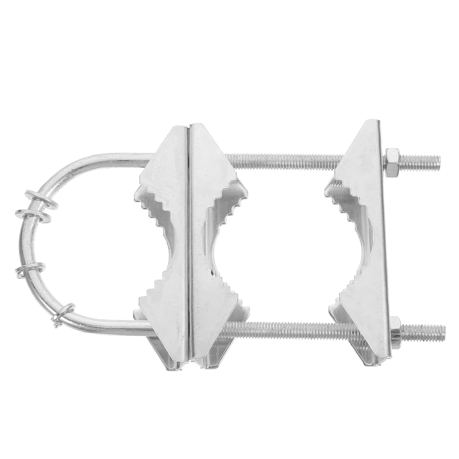 Bolt Dog Tooth Tube Clamps Antenna Mounting Brackets Wall Metal Pole Silver Attic Screw Fixing Various Sizes Shapes Sturdy Iron
Bolt Dog Tooth Tube Clamps Antenna Mounting Brackets Wall Metal Pole Silver Attic Screw Fixing Various Sizes Shapes Sturdy Iron