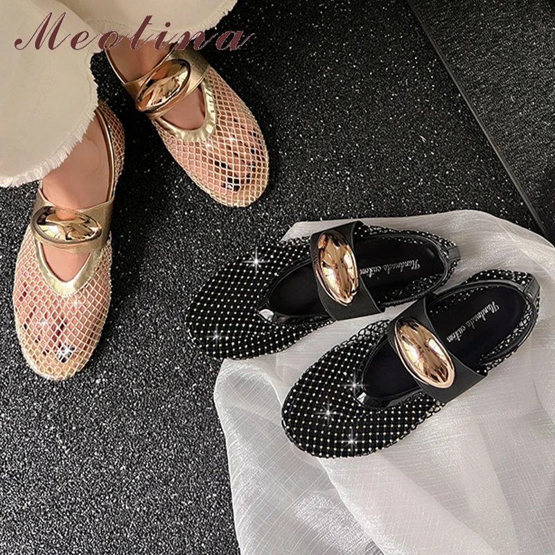 Meotina Women Mary Janes Shoes Round Toe Flats Metal Decoration Crystal Glove Shoes Ladies Fashion Casual Shoes Spring Autumn
Meotina Women Mary Janes Shoes Round Toe Flats Metal Decoration Crystal Glove Shoes Ladies Fashion Casual Shoes Spring Autumn